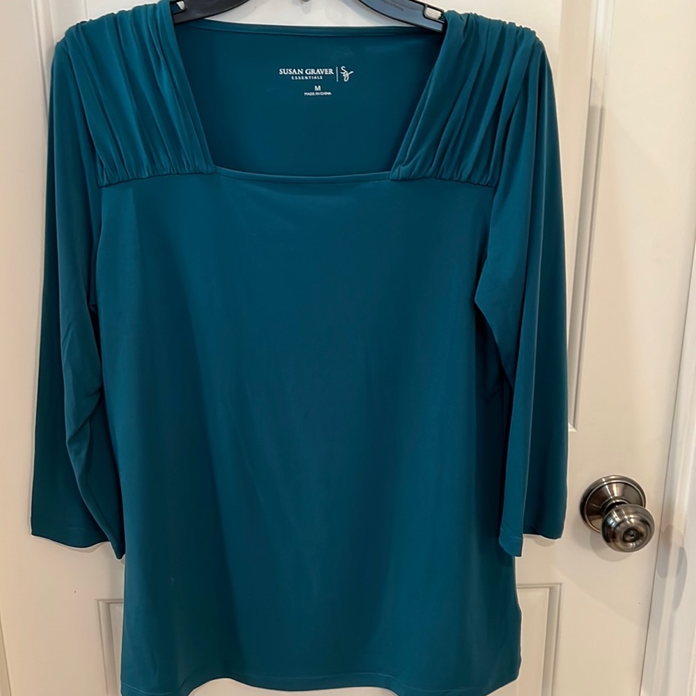 Susan Graver, designer, embellish top/blouse